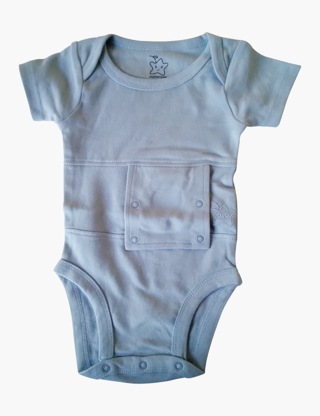 Blue Feeding tube Onesie