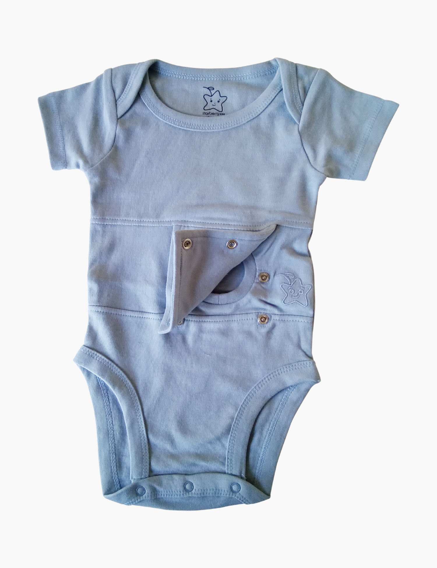 Blue Feeding tube Onesie