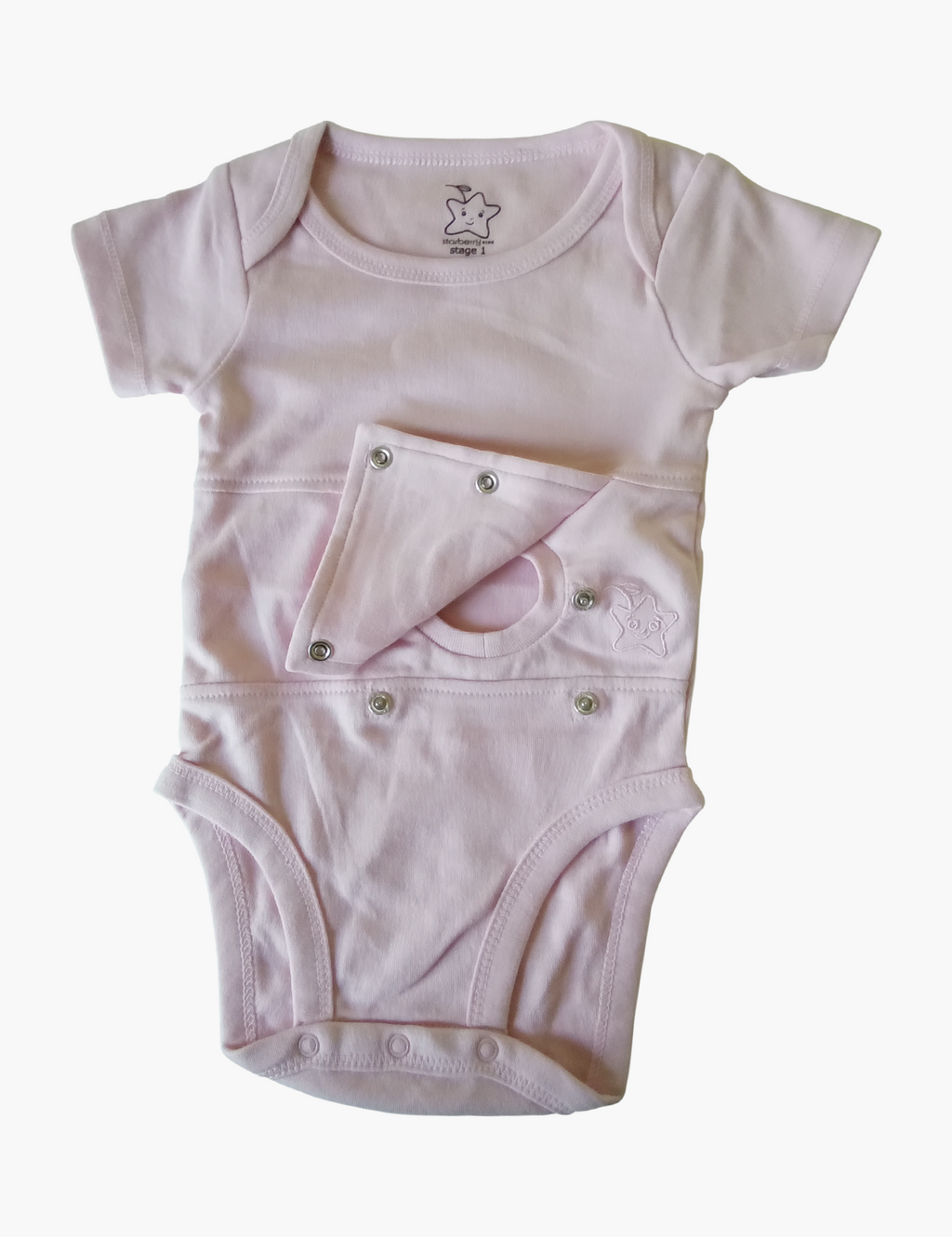 Pink Feeding Tube Onesie