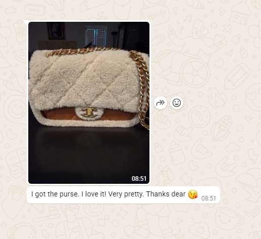 Customer feedback screenshot