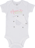 Awesome Kid Girls Pink/Green Feeding Tube Onesie