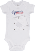 Awesome Kid Boys Blue/Red Feeding Tube Onesie