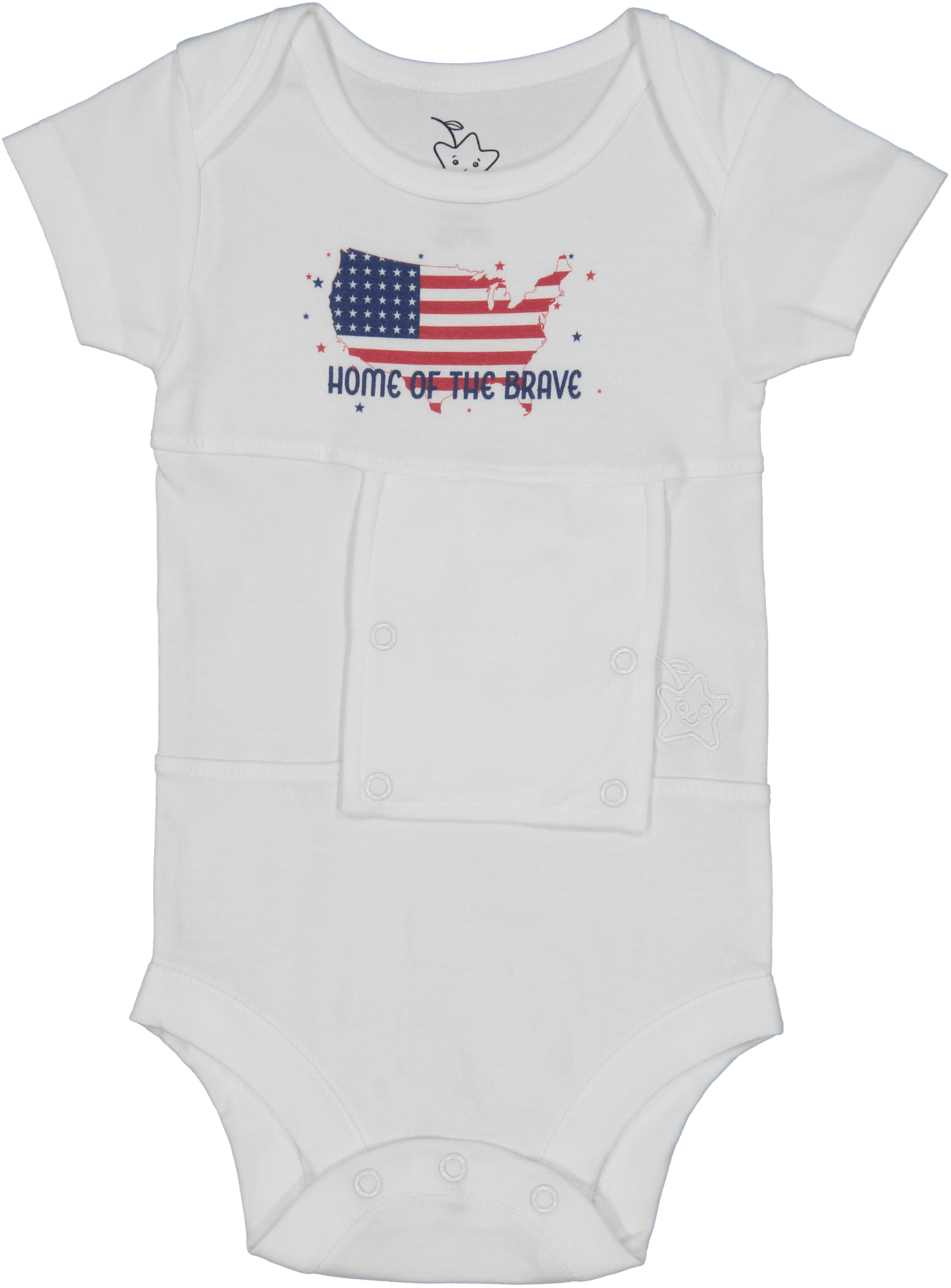 Home Of The Brave Feeding Tube Onesie