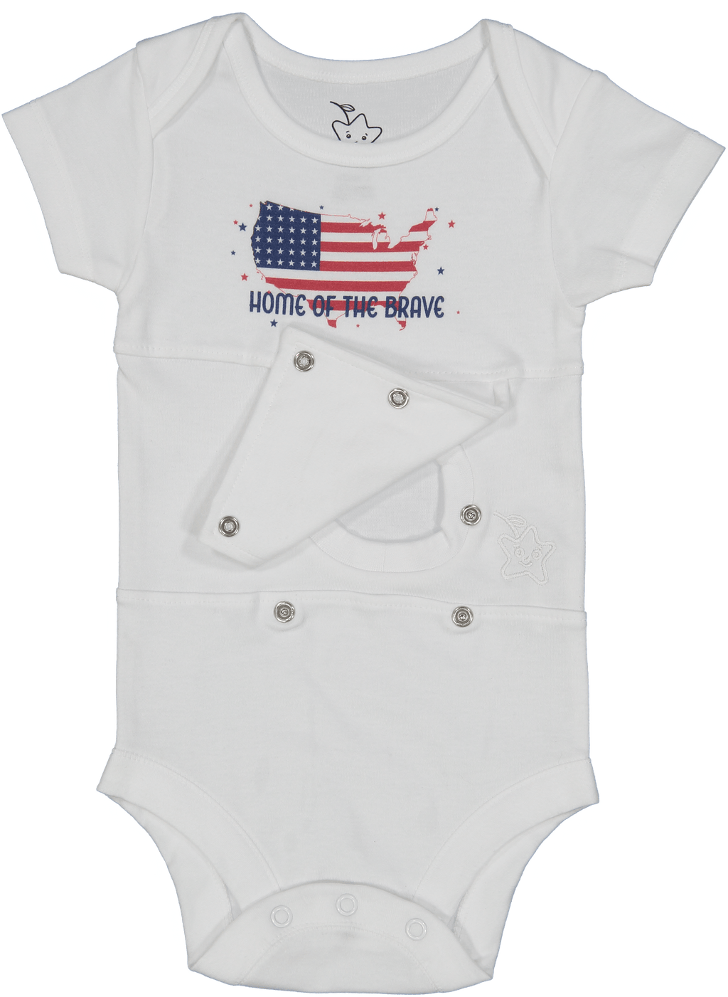 Home Of The Brave Feeding Tube Onesie