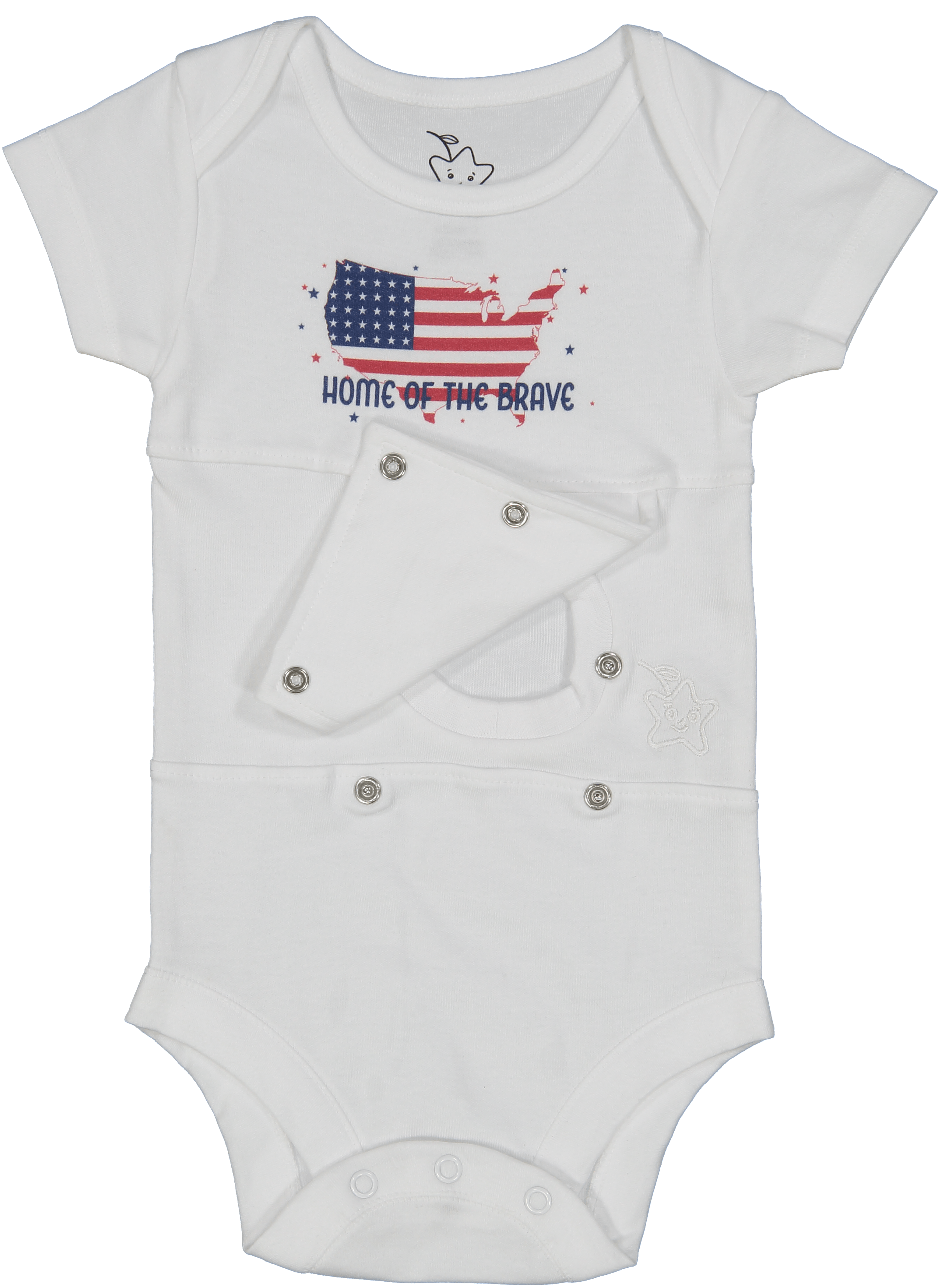 Home Of The Brave Feeding Tube Onesie